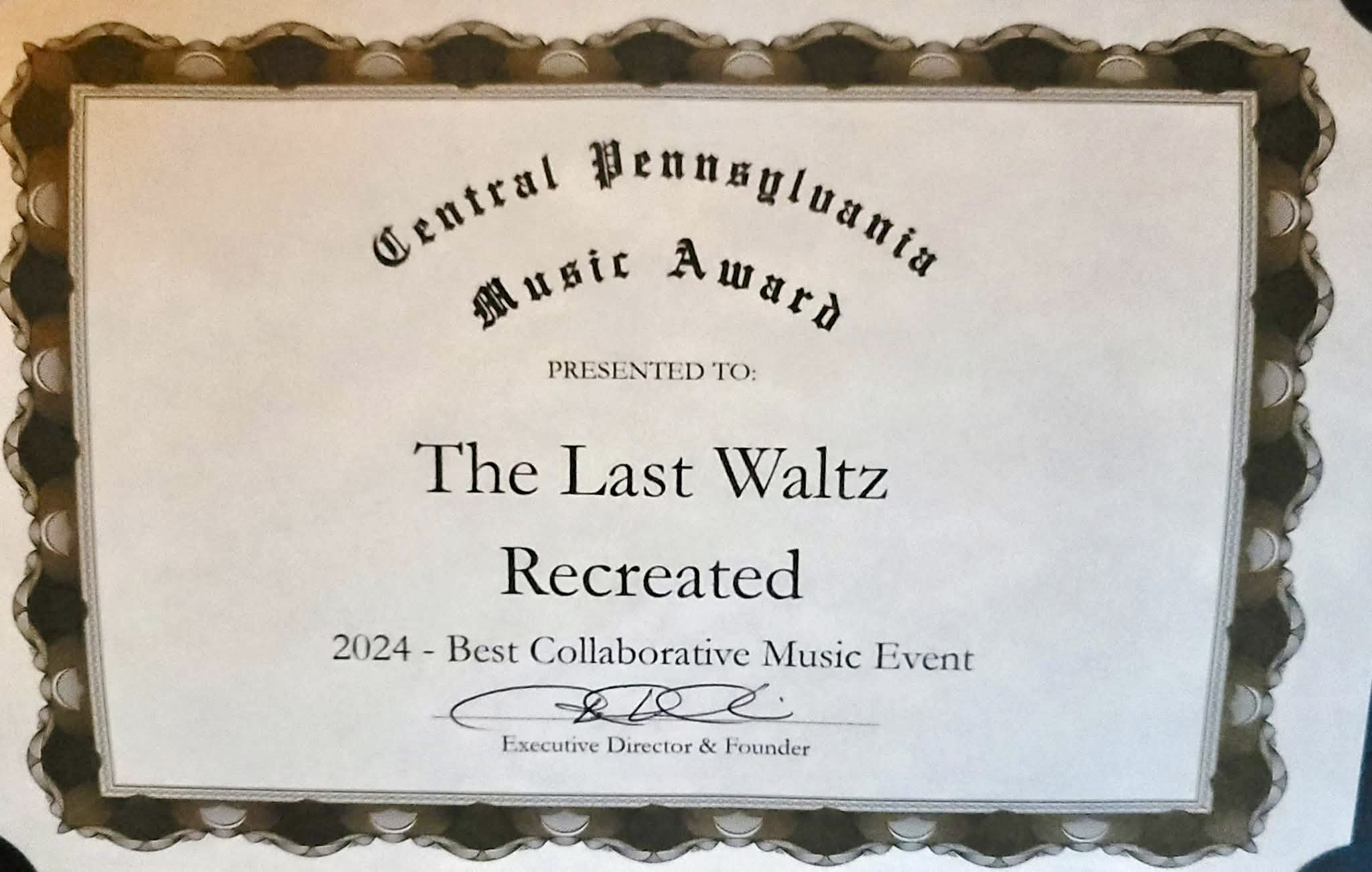 LW2024 Award Certificate